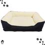 Imagem de Cama Pet Retangular Suede Preto 50x40x15cm Dog Cat Store