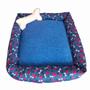 Imagem de Cama Pet Simples Soft Grande Azul