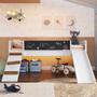 Imagem de Cama Playground Com Escorregador E Rampa BY710 Branco Comm