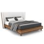 Imagem de Cama Queen 160cm Com Cabeceira Many P02 Bouclê Off/Caramelo - Mpozenato