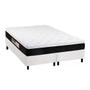 Imagem de Cama Queen Com Colchão de Espuma Castor D45 Black e White Firme - 158x198x62cm