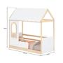 Imagem de Cama Reversível Casinha com Telhado, Led, Janela e Grade Frontal New Garden Casatema