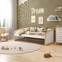 Imagem de Cama Solteiro Babá Madeira Maciça/MDF Exclusive Casatema Branco/Natural