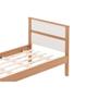 Imagem de Cama Solteiro CM8004 Nogal/Branco - Tecno Mobili