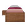 Imagem de Cama Solteiro com 3 Gavetas e 1 Mesa de Cabeceira Charme