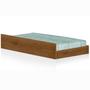 Imagem de Cama Solteiro com Baú 2 Gavetas e Cama Auxiliar Jade