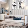 Imagem de Cama Solteiro com Encosto Estilo Sofá