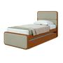 Imagem de Cama Solteiro Loop Tecido Boucle com Cama Auxiliar