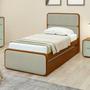 Imagem de Cama Solteiro Loop Tecido Boucle com Cama Auxiliar