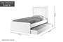 Imagem de Cama Solteiro Luara Para Quarto Com Cama Auxiliar Moderna Estilo Classico E Minimalista