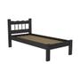 Imagem de Cama Solteiro Madeira Maciça com Colchão Incluso Madri Multimóveis CR4161 Preta