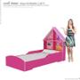 Imagem de Cama Solteiro Meninas Casinha Gelius Pink Plock