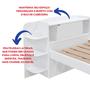 Imagem de Cama Solteiro Milênio Com Baú 100% Mdf Espresso Móveis