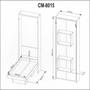 Imagem de Cama Solteiro Multifuncional Articulável Vertical com Nichos