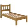 Imagem de Cama Solteiro Perola de Madeira Maciça Cor Imbuia - Beleza e Força em Um Só Produto