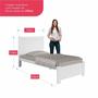 Imagem de Cama Solteiro Premium Plus 100% Mdf Branco