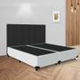 Imagem de Cama Sommier Base Box Casal Bi Partida 69x188x39 Premium