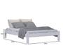 Imagem de Cama turca queen size madeira cor branco