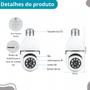 Imagem de Câmera 360º com visão ampla para um monitoramento claro.