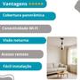 Imagem de Câmera 360º com visão ampla para um monitoramento claro.