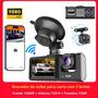 Imagem de Câmera Dash Cam Veicular 1080P 3 Canais com Wi-Fi, Visão Noturna e App