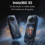 Câmera De Ação Insta360 X5 8k 360º Ipx8 À Prova Dágua Chip Triple Ai 2400mah Bateria Lentes Resistentes E Substituíveis Cor Preta Imagem de Câmera De Ação Insta360 X5 8k 360º Ipx8 À Prova Dágua Chip Triple Ai 2400mah Bateria Lentes Resistentes E Substituíveis Cor Preta