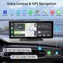 Imagem de Câmera de Backup Sem Fio KMUTZY com Tela e CarPlay - 10.26"