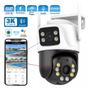 Imagem de Câmera de Segurança Dupla ip Wi-fi Smart Angulo Duplo A28B 3mp
