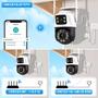 Imagem de Câmera de Segurança Dupla ip Wi-fi Smart Angulo Duplo A28B 3mp