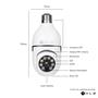 Imagem de Câmera de Segurança Ip 360 Lâmpada Wifi, Infravermelho, Panorâmica, Giratória, 1080P, Visão Noturna, Pet