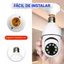 Imagem de Camera De Segurança Ip Lâmpada Visão Noturna Wifi 360 Espiã - Smart Camera