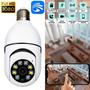 Imagem de Camera De Segurança Ip Lâmpada Visão Noturna Wifi 360 Espiã - Smart Camera