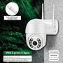 Imagem de Câmera de segurança Wi-Fi Smart Câmera  com resolução de 2MP visão noturna incluída branca