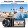 Imagem de Câmera de Vídeo 4K 42MP para Vlogging - Com Microfone e 2 Baterias