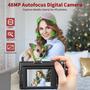 Imagem de Câmera digital Bifevsr 4K 48MP com foco automático Vlogging 16X Zoom