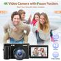 Imagem de Câmera Digital Fulealfly 4K 48MP para Vlogging - com 2 Baterias