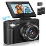 Imagem de Câmera digital Gavonde 4K Vlogging 64MP 18x Zoom 32GB TF Card