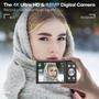 Imagem de Câmera Digital STUOGYUM UHD 4K 48MP com Zoom 16x - Inclui Cartão de 32GB