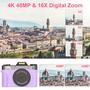 Imagem de Câmera Digital VETEK 4K 56MP - Lente Grande Angular e Macro
