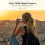 Imagem de Câmera digital VIANGER 4K 75MP com cartão de 32GB com zoom 10X preto