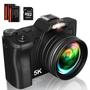 Imagem de Câmera Digital Zheozeig 5K 48MP WiFi - 30FPS e Zoom 16X