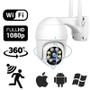 Imagem de Câmera Externa Ip Prova D'água Infravermelho Alarme Wifi HD Com Sensor de Presença