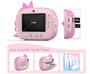 Imagem de Câmera infantil com impressão instantânea, câmera digital de selfie 32GB 10 Bobinas Filme