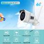 Imagem de Câmera IP Externa Com Cartão SIM 4G 5MP HD Sem Fio WIFI 1080P Vigilância Por Vídeo CCTV Metal P2P