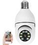 Imagem de Camera Ip Inteligente Lampada Panoramica Yoosee Wifi E Espiã Cor Branco