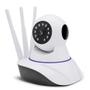 Imagem de Câmera Ip Sem Fio 360 3 Antenas Hd Wifi Rj45 Visão ONVIF Noturna Alarme
