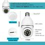 Imagem de Câmera Lâmpada Wi-Fi 360 com Conexão Wi-Fi