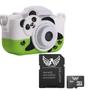 Imagem de Câmera Panda Infantil Mini Recarregável + Capa Cartão Memoria 8gb