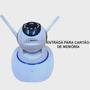 Imagem de Camera robo ip wi-fi 360º 2 antenas pet ou baba eletronica com aplicativo yoosee