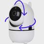Imagem de Câmera robô pet baba eletrônica com áudio microfone 64Gb E aplicativo para acesso remoto